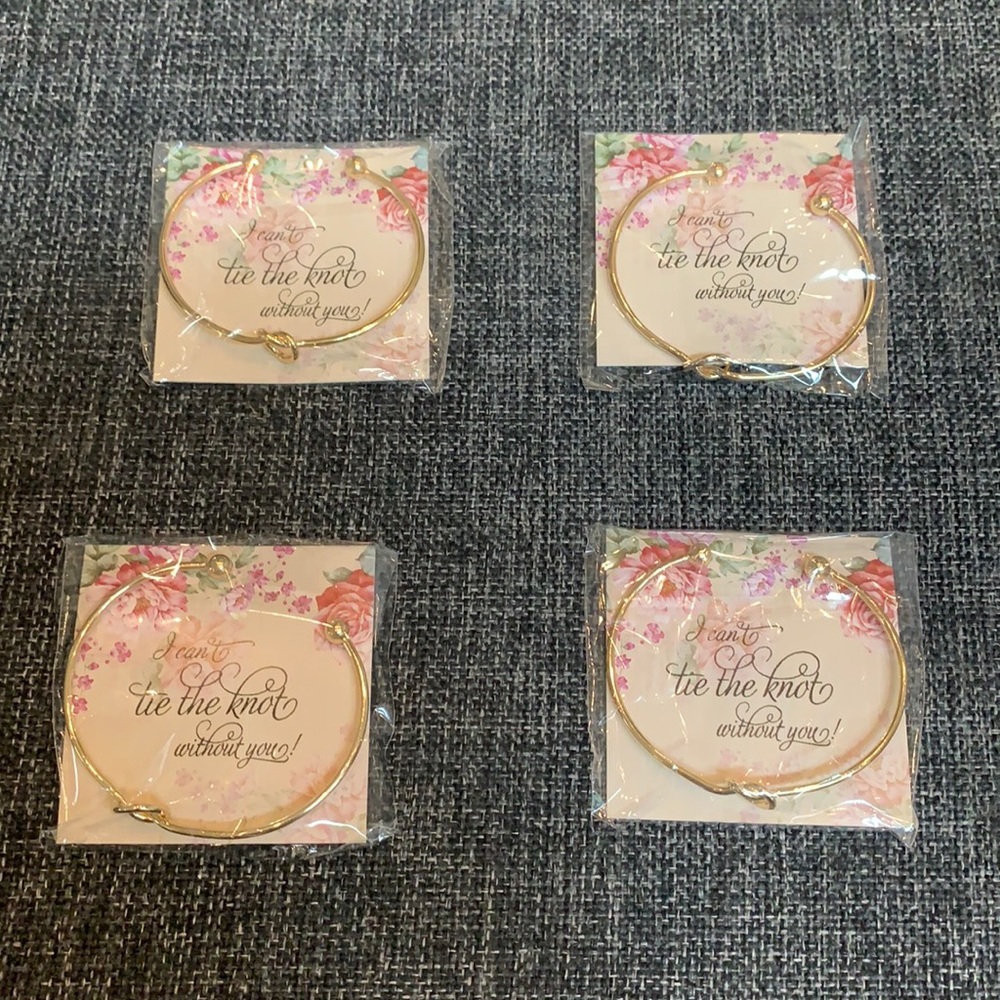 4 bridesmaid proposal bracelets